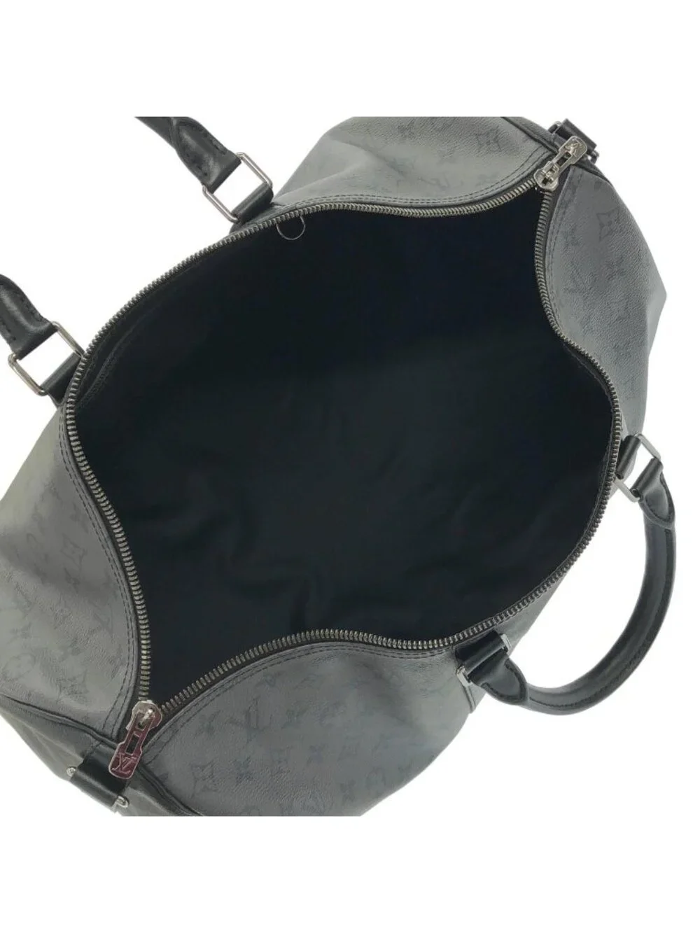 Louis Vuitton Monogram Eclipse Reverse Keepall Bandouliere 50 Boston Bag